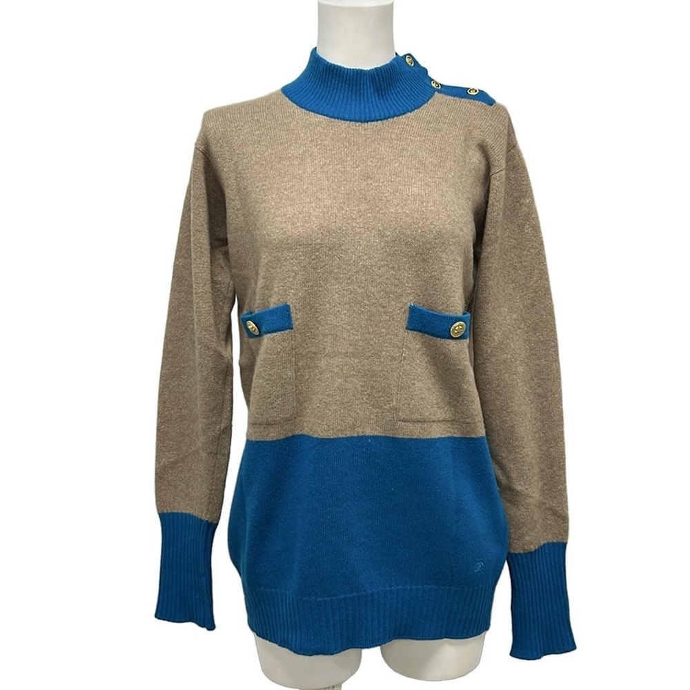 Authentic CHANEL oversized long knitwear 100% cashmere clover sweater 🍀